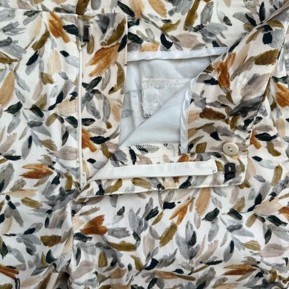 Zara Basic Chic Elegant Women’s Size 8 Floral Leaf Print Pants - Picture 4 of 5